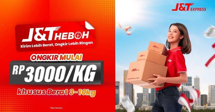 J&T Express Hadirkan J&T HEBOH, Dukung Pelanggan Kirim Paket Lebih Berat Lebih Hemat 1 J&T Express