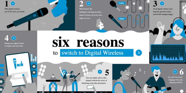 Enam alasan untuk mengganti mikrofon wireless Anda dari analog ke digital 1 Sennheiser
