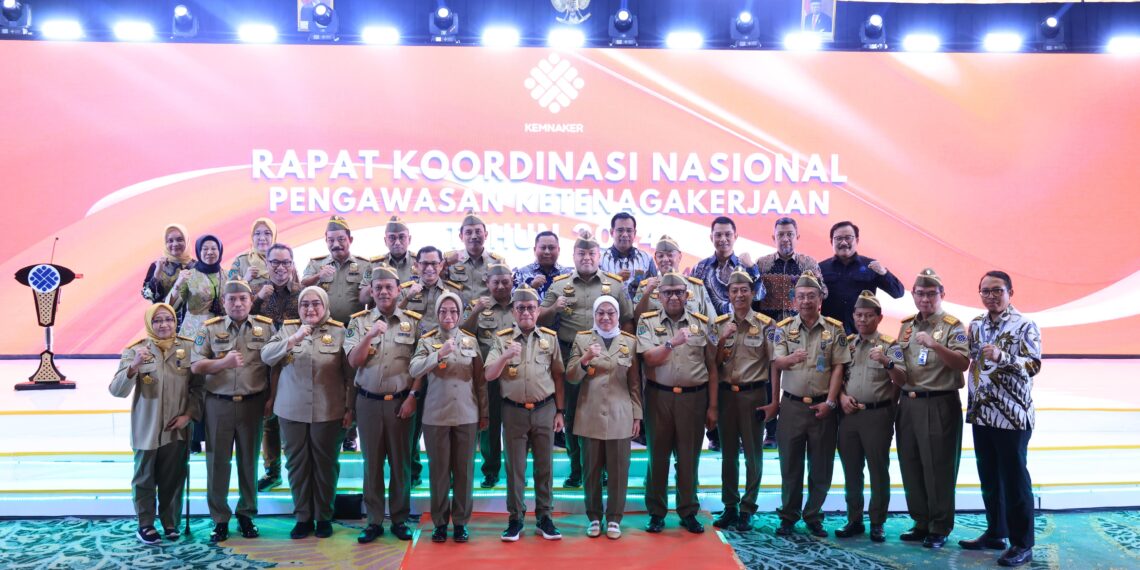Hadiri Rakornas, Menaker Sampaikan Pentingnya Metode Pengawasan yang Andal