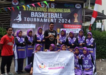 Ponpes Dza Izza Serang Juara 1 Stalion Basketball Kategori Putra dan 3 Kategori Putri