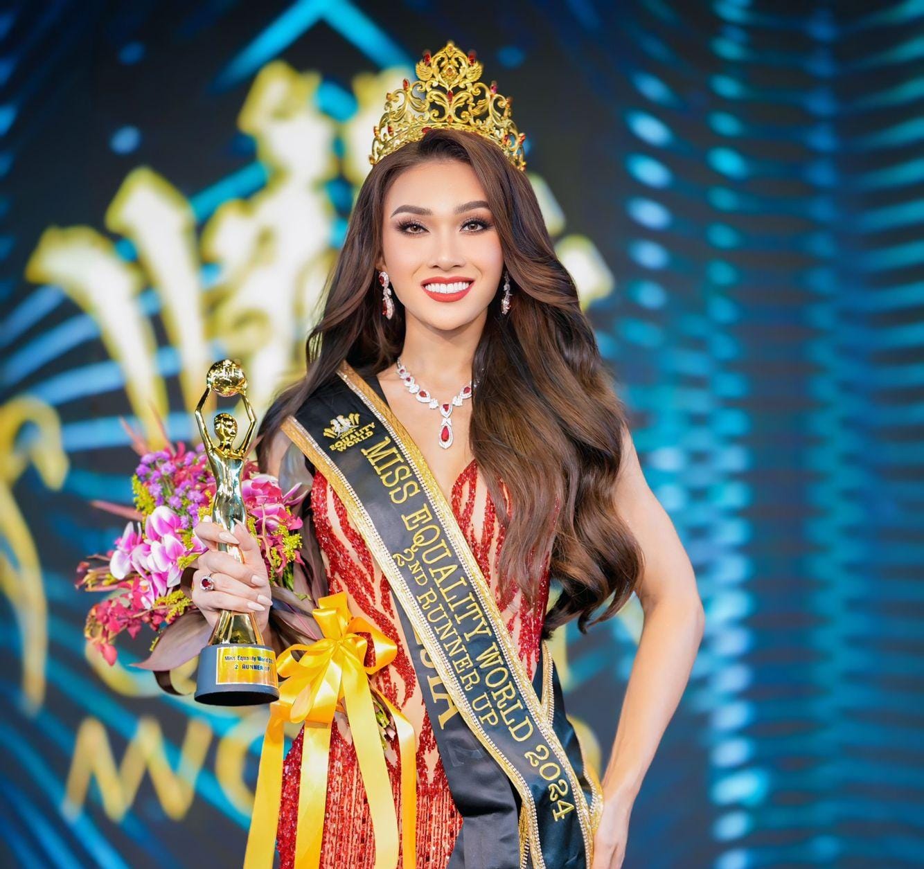 IMG 20241022 WA0019 1 - Mesty Abditama Jadi Runner Up Miss Equality World 2024, Angkat Isu Transpuan dan Kesetaraan