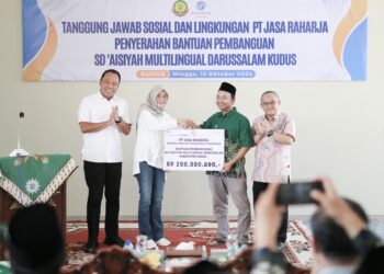Jasa Raharja Serahkan Bantuan untuk Pembangunan SD Aisyiyah Multilingual Darussalam Kudus