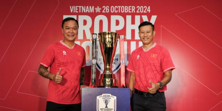 Jakarta Jadi Tujuan Berikutnya ASEAN Mitsubishi Electric Cup 2024 Trophy Tour, Bersama Shin Tae-yong dan Ryuji Utomo