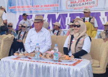 Kampanye Paslon Nomor Urut 2 Muhammad Saleh Asnawi-Agus Suranto Disambut Antusias Ribuan Pendukung di Tanggamus