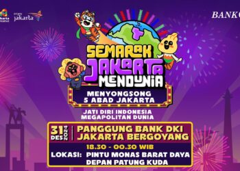 Bank DKI Rayakan Tahun Baru dengan “Jakarta Bergoyang”, Panggung Spektakuler di Monas