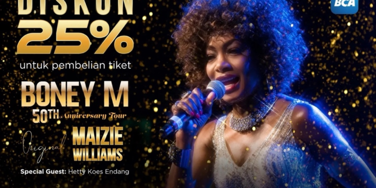 Konser Boney M 50th Anniversary Tour, Legenda Disco Boney M dengan anggota asli Maizie Williams, Siap Guncang Jakarta 1 boney m
