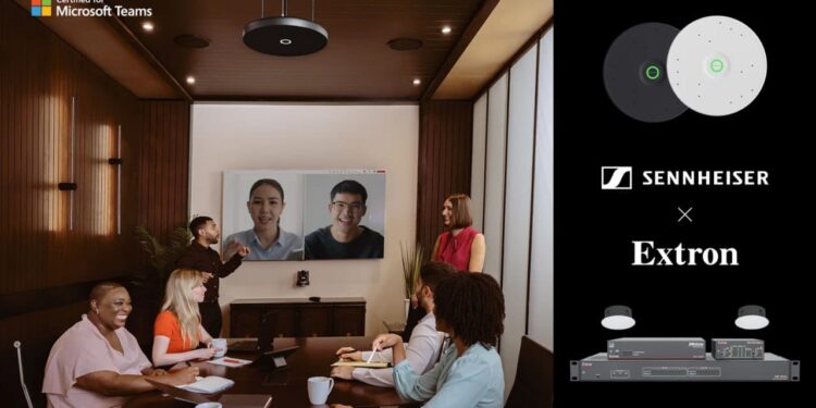 Extron dan Sennheiser Perkenalkan Solusi Perusahaan Berbasis AI yang Aman dan Tersertifikasi untuk Microsoft Teams 1 Extron