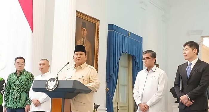 Prabowo: Bonus Hari Raya untuk Ojol Dipertimbangkan Berdasarkan Keaktifan Kerja 1 prabowo