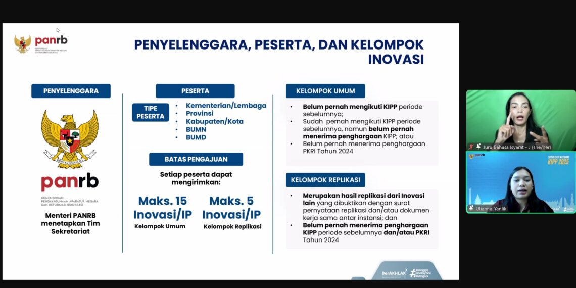 Kompetisi Inovasi Pelayanan Publik 2025 Resmi Dimulai 1 Pelayanan Publik