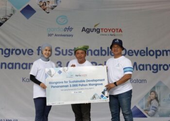 Kolaborasi Berkelanjutan Garda Oto dan Agung Toyota Ajak Pelanggan Tanam 3.000 Pohon Bakau di KBA Tua Bakau Serip, Batam