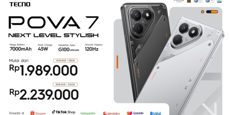 TECNO POVA 7 Hadir di Indonesia: Baterai Jumbo & Desain Kekinian, Siap Temani Gaya Hidup Gen Z 1 TECNO POVA 7