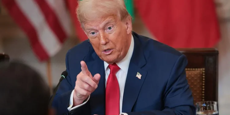 Presiden Amerika Serikat (AS) Donald Trump dalam satu momentum di Gedung Putih.