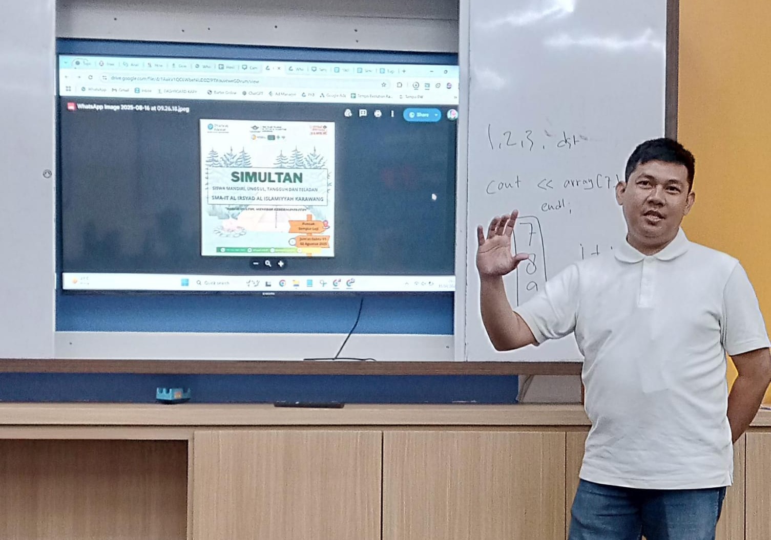 Pembicara SEO Branding Sekolah Al Irsyad Karawang - Indra Sanjaya