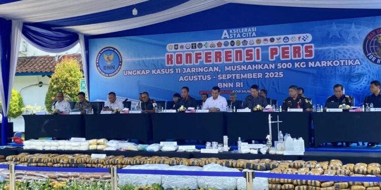 BNN Sita Setengah Ton Narkotika, Selamatkan 1,1 Juta Jiwa dari Ancaman Narkoba 1 BNN