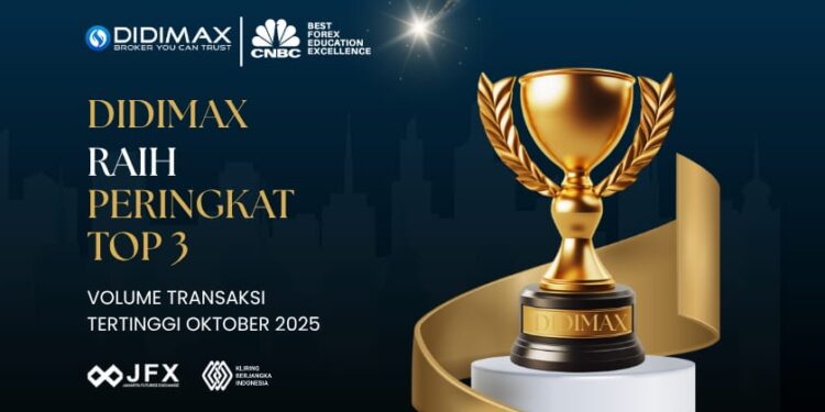 Didimax Sabet Posisi Top 3 Broker Nasional, Bukti Konsistensi dan Kepercayaan Trader Indonesia
