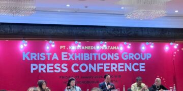 AGENDA TAHUNAN: Krista Exhibitions Group merilis enam agenda pameran industri berskala nasional sepanjang tahun ini. (FOTO: WAYTRI/KORANINDOPOS.COM)