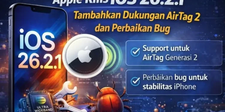 Apple Rilis iOS 26.2.1, Fokus Stabilitas Sistem dan Dukungan AirTag Generasi Kedua 1 Apple Rilis iOS 26.2.1, Fokus Stabilitas Sistem dan Dukungan AirTag Generasi Kedua