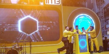 PROGRAM RAMADAN: Seremonial peluncuran Program Paket Ramadan SATSPAM+ IM3 di Blok M Hub, Jakarta Selatan pada Kamis (12/2/2026). (FOTO: WAYTRI/KORANINDOPOS.COM)