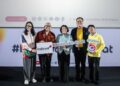 JAGA SILATURAHMI: SPV Head of Corporate Communication Indosat atau IOH Ovidia Nomia (tengah) saat peluncuran kampanye #LebihBaikIndosat di CGV Grand Indonesia, Tanah Abang, Jakarta Pusat pada Jumat (20/2/2026). (FOTO: WAYTRI/KORANINDOPOS.COM)