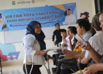 PELUANG KERJA: Dinas Ketenagakerjaan Kota Tangerang membuka job fair edisi khusus disabilitas beberapa waktu lalu. (Foto Ilustrasi: Tangerangkota.go.id)