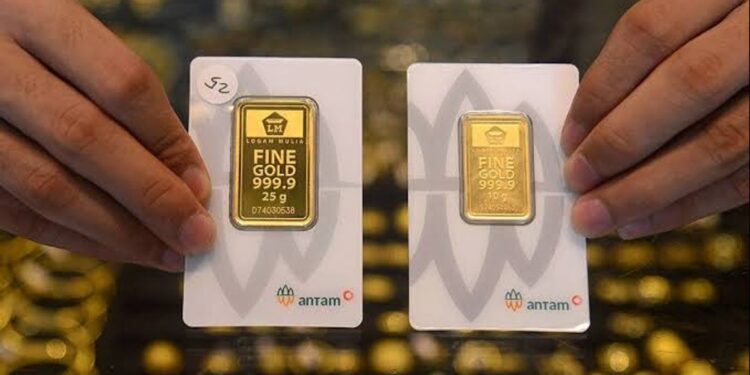 Harga Emas Antam Turun Lagi, Kini di Level Rp 2,98 Juta per Gram 1 Harga Emas Antam Turun Lagi, Kini di Level Rp 2,98 Juta per Gram