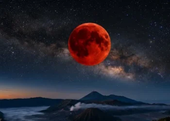 Fenomena Blood Moon 3 Maret 2026 Hiasi Langit Indonesia