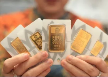 Harga Emas Antam Turun Rp50.000, Kini di Level Rp2,85 Juta per Gram