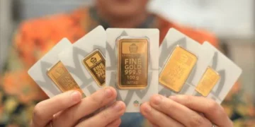 Harga Emas Antam Turun Rp50.000, Kini di Level Rp2,85 Juta per Gram