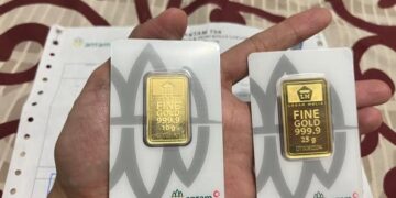 Harga Emas Antam Melonjak Tajam, Bangkit Usai Sempat Anjlok