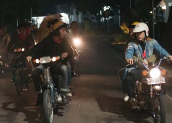 Falcon Pictures Libatkan Komunitas Motor Jelang Tayang Dilan ITB 1997