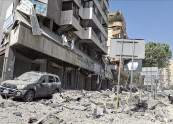 PORAK PORANDA: Kondisi kota di Lebanon akibat serangan Israel. (Foto Ilustrasi: aa.com.tr)