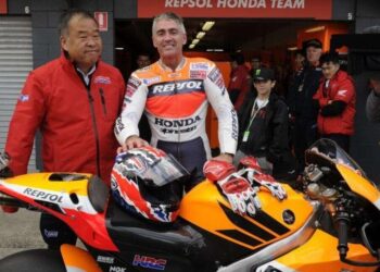 PREDIKSI MOTOGP: Mick Doohan, pebalap legenda asal Australia, ketika membela tim Honda di Grand Prix. (Foto: Instagram/,micksdoohan)