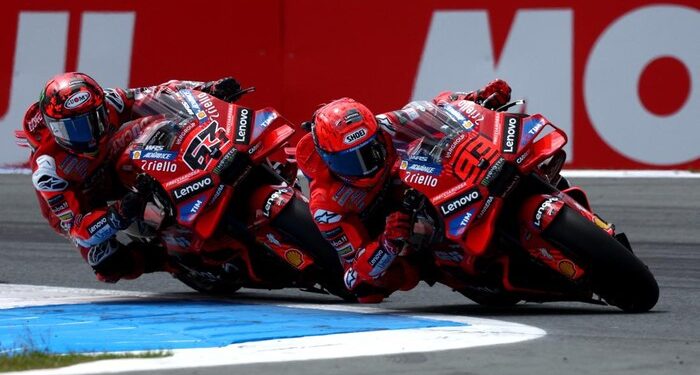 PERFORMA TURUN: Ducati pabrikan menjalani start kurang ideal di awal MotoGP 2026. (Foto Ilustrasi: REUTERS/Yves Herman)