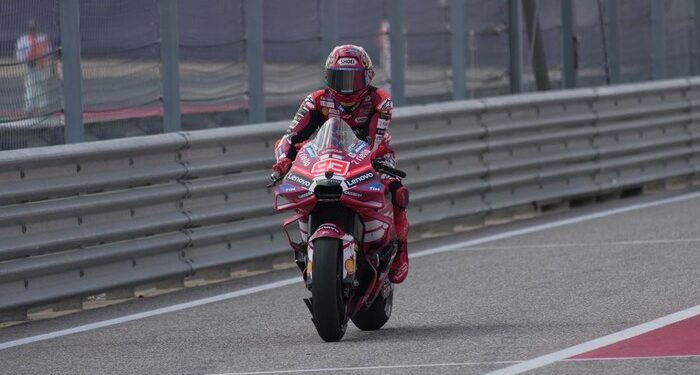 BELUM MAKSIMAL: Performa Marc Marquez memulai MotoGP 2026 tak memuaskan. (Foto: Hasan Bratic/Anadolu via Getty Images)