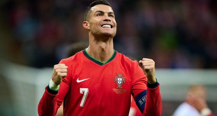 Cristiano Ronaldo Pimpin Timnas Portugal di Piala Dunia 2026 1 PIMPIN SKUAD: Cristiano Ronaldo melakukan selebrasi usai mencetak gol. (Foto: Getty Images/Rafal Oleksiewicz)