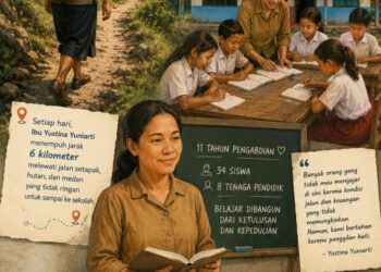 Kisah Ibu Yustina: 11 Tahun Menembus Hutan dan Jalan Setapak demi Masa Depan Anak-Anak Sikka