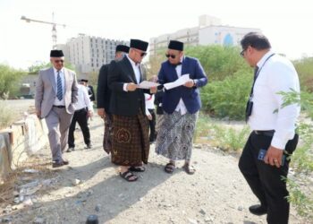 KAMPUNG HAJI: Wamenhaj Tinjau Lokasi Kampung Haji Indonesia. (Foto: Dok/Humas Kementerian Haji dan Umrah RI).