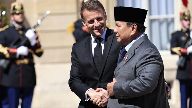 Presiden Prabowo Perkuat Hubungan Bilateral Dengan Prancis 1 HUBUNGAN BILATERAL: Presiden RI Prabowo Subianto melakukan kunjungan kenegaraan ke Paris, Prancis. Ia tiba di Bandara Orly, Paris pada Selasa (26/5/2026) pagi. (Foto: AFP/LUDOVIC MARIN)