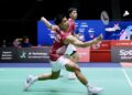 MELENGGANG MULUS: Ganda putra Sabar Karyaman Gutama/Moh Reza Pahlevi Isfahani mulus melewati babak pertama Singapore Open 2026. (Foto: Dok./PBSI)