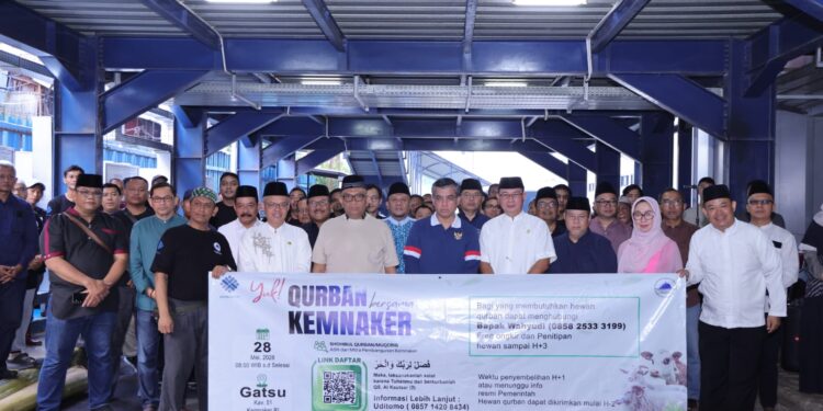 Rayakan Iduladha 1447 H, Kemnaker Gelar Pemotongan Hewan Kurban Sebanyak 93 Ekor