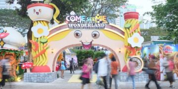 INOVASI SIMULTAN: Mie Sedaap menyelenggarakan acara tahunan Come See Mie Fest 2026 di Hutan Kota Gelora Bung Karno (GBK), Tanah Abang, Jakarta Pusat sejak Kamis (11/6/2026)–MInggu (11/6/2026). (FOTO: SHANTY AULIA/KORANINDOPOS.COM)