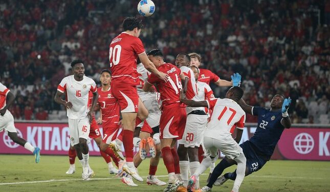 Timnas Indonesia Menang Kontra Mozambik 1-0 1 GOL TUNGGAL: Aksi Elkan Baggott pada laga FIFA Matchday antara Timnas Indonesia vs Mozambik. (Foto: (c) Abdul Aziz)