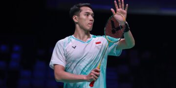 HASIL POSITIF: Jonatan Christie memenangi duel sesama Indonesia melawan Alwi Farhan dalam laga Indonesia Open 2026 di Istora Senayan, Jakarta Pusat pada Kamis (4/6/2026) malam WIB. (Foto Ilustrasi: Dok./PBSI)