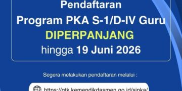 Pendaftaran Beasiswa S1/D4 Guru Kemendikdasmen Diperpanjang hingga 19 Juni 2026
