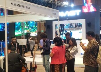 AJANG INTERNASIONAL: Pameran Pro Audio Video Lighting (AVL) dan Musik Indonesia 2026 resmi dibuka pada Selasa (28/7/2026). Ajang tersebut digelar di NICE PIK 2, Kabupaten Tangerang, Banten, hingga 31 Juli 2026. (FOTO: WAYTRI/KORANINDOPOS.COM)