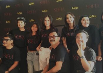 RILIS FILM: Para aktor dan aktris papan atas ditampilkan dalam konferensi pers peluncuran film Sofia produksi Lasisi Pictures di Jakarta Pusat pada Senin (13/7/2026). (FOTO: WAYTRI/KORANINDOPOS,COM)