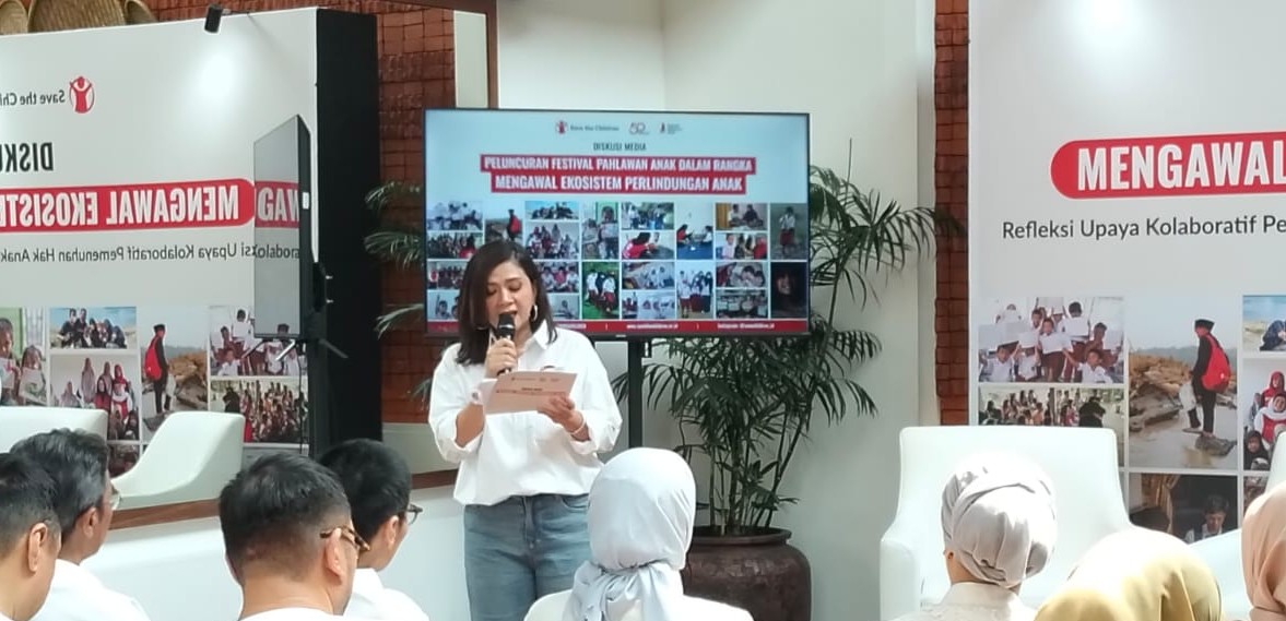 Save The Children Indonesia Berkolaborasi Lintas Sektor Untuk Kawal Hak Anak 2 HAK ANAK: Yayasan nirlaba bidang pemenuhan hak dan perlindungan anak, Save The Children Indonesia, menggelar diskusi media bertajuk Mengawal Ekosistem Perlindungan Hak, Refleksi Upaya Kolaboratif Pemenuhan Hak Anak di Indonesia di TAMU Restaurant, Jakarta Selatan pada Selasa (14/7/2026). (FOTO: WAYTRI/KORANINDOPOS.COM)