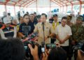SEKOLAH RAKYAT: Menko Bidang Infrastruktur dan Pembangunan Wilayah Agus Harimurti Yudhoyono (AHY)meninjau progres pembangunan Sekolah Rakyat tahap II di Jalan Flamboyan II, Kelurahan Tanjung Selamat, Kecamatan Medan Tuntungan pada Jumat (3/7/2026). (Foto: Portal.medan.go.id)