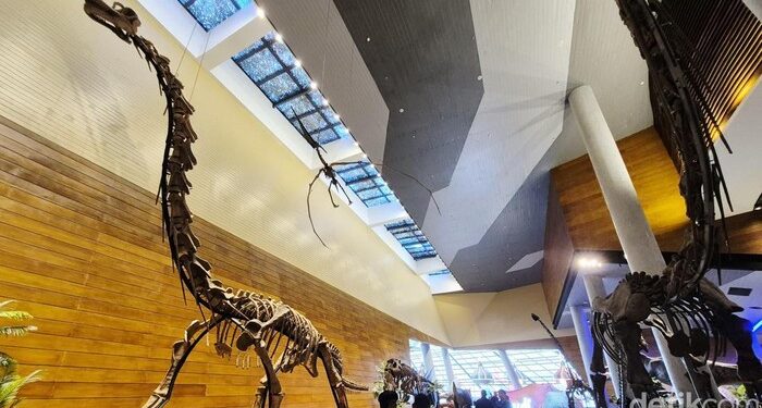 Indonesia Catat Sejarah, Fosil Dinosaurus Asli dari China Dipamerkan Perdana di Tahir Solo Museum