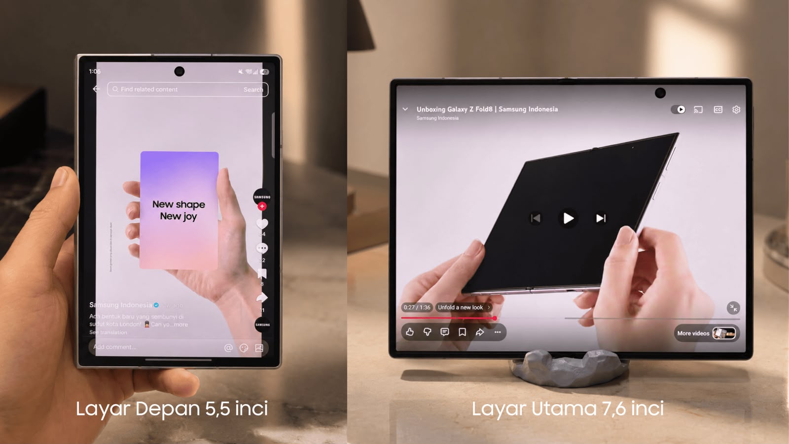 5 Aktivitas yang Terasa Lebih Nyaman dengan Layar Besar Galaxy Z Fold8